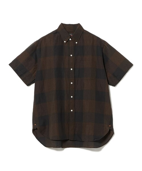 BEAMS PLUS(ビームスプラス)の「B.D. Classic-fit COTTON Linen Cord Check(シャツ/ブラウス・メンズ・ネイビー/ブラック・LARGE/MEDIUM/SMALL/X-LARGE)」の11枚目の写真