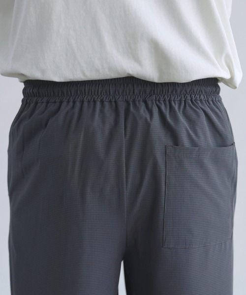 SPU(スプ)の「【セットアップ 2点セット】【接触冷感・防シワ・速乾】AIR TECH DOT 機能性ノーカラー半袖カーデ or オープンカラー半袖シャツ&ロングパンツセットアップ(セットアップ・メンズ・ネイビー系/ブラック/グレー系/カーキ/ネイビー/カーキ系/チャコール/ブラック系・XL/L/M/S)」の14枚目の写真