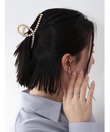 Edit Sheen（エディットシーン）の「パールラインメタルヘアクリップ（ヘアゴム）」