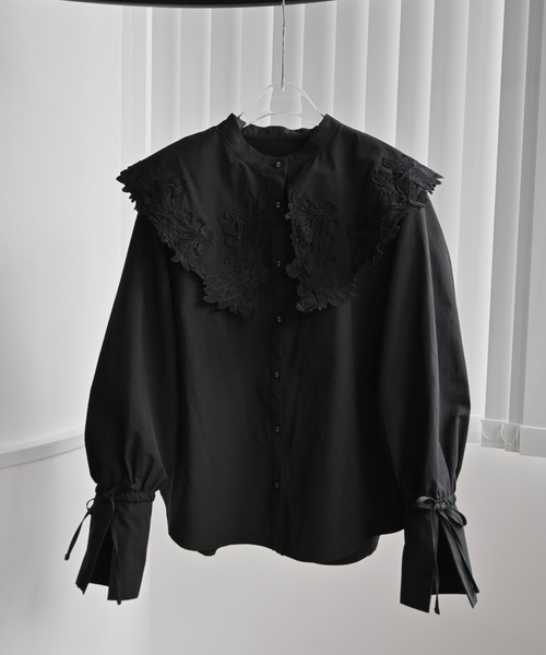 motif lace big collar SH（シャツ/ブラウス）｜WILLFULLY（ウィル