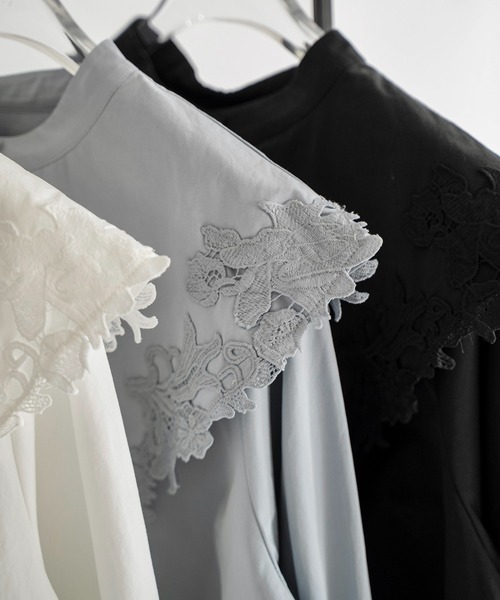 セール】motif lace big collar SH（シャツ/ブラウス）｜WILLFULLY
