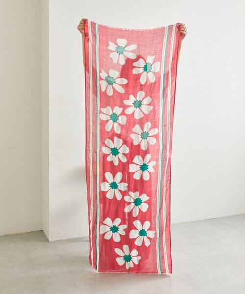 ear PAPILLONNER(イアパピヨネ)の「【JAITUSH】BIG FLOWER STOLE/花柄ストール(ストール/ショール・レディース・レッド/ブルー・FREE)」の17枚目の写真