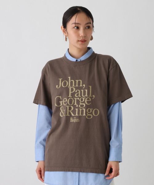 studio CLIP(スタディオクリップ)の「《ウタオ》ビートルズTシャツ(Tシャツ/カットソー・レディース・ブラウン・FREE)」の8枚目の写真