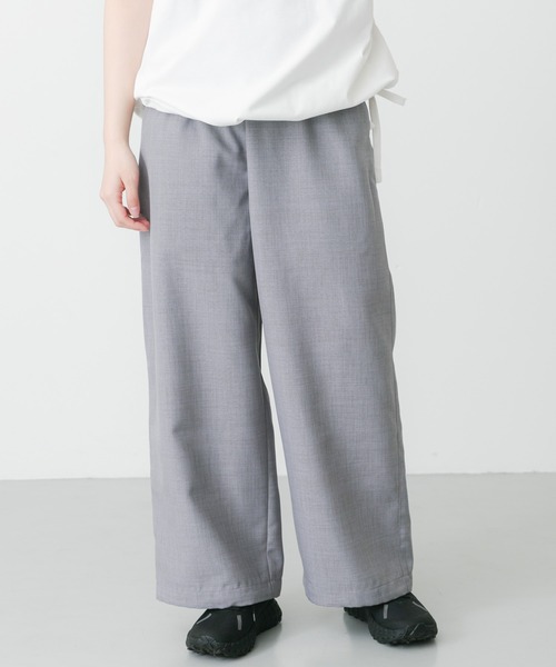 EKAL（エカル）の「『UR TECH DRYLUXE』ハイツイストイージートラウザー（その他パンツ・レディース・グレー/ブルーグレー/ネイビー・ONE）」の10枚目の写真
