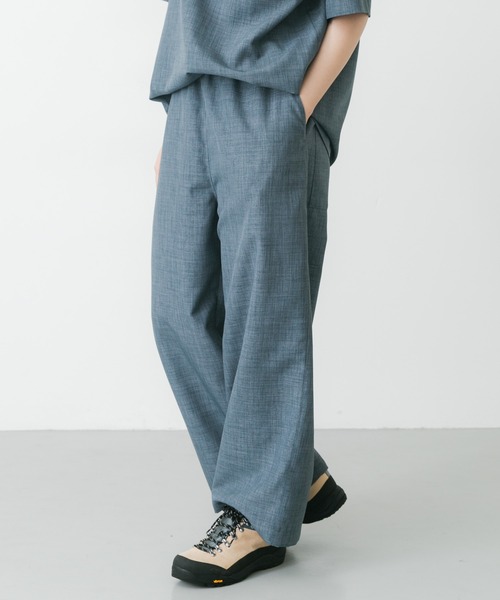EKAL（エカル）の「『UR TECH DRYLUXE』ハイツイストイージートラウザー（その他パンツ・レディース・グレー/ブルーグレー/ネイビー・ONE）」の11枚目の写真
