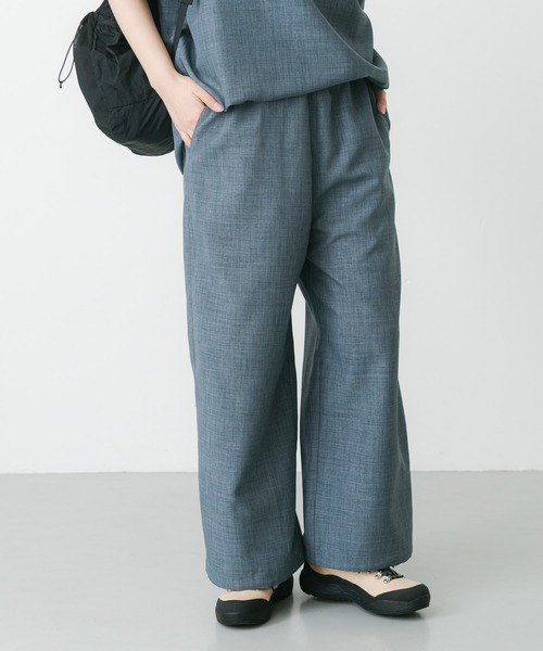 EKAL（エカル）の「『UR TECH DRYLUXE』ハイツイストイージートラウザー（その他パンツ・レディース・グレー/ブルーグレー/ネイビー・ONE）」の12枚目の写真