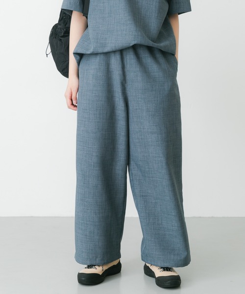 EKAL（エカル）の「『UR TECH DRYLUXE』ハイツイストイージートラウザー（その他パンツ・レディース・グレー/ブルーグレー/ネイビー・ONE）」の13枚目の写真