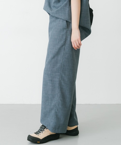 EKAL（エカル）の「『UR TECH DRYLUXE』ハイツイストイージートラウザー（その他パンツ・レディース・グレー/ブルーグレー/ネイビー・ONE）」の14枚目の写真