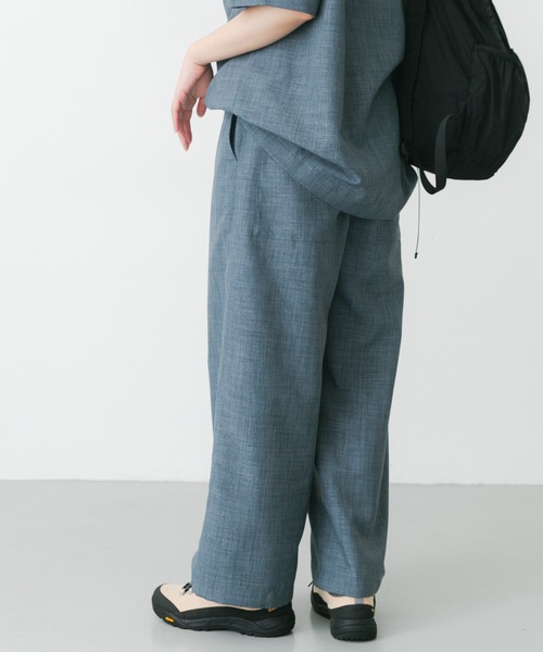 EKAL（エカル）の「『UR TECH DRYLUXE』ハイツイストイージートラウザー（その他パンツ・レディース・グレー/ブルーグレー/ネイビー・ONE）」の15枚目の写真