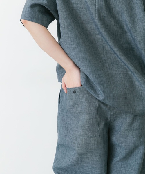 EKAL（エカル）の「『UR TECH DRYLUXE』ハイツイストイージートラウザー（その他パンツ・レディース・グレー/ブルーグレー/ネイビー・ONE）」の16枚目の写真