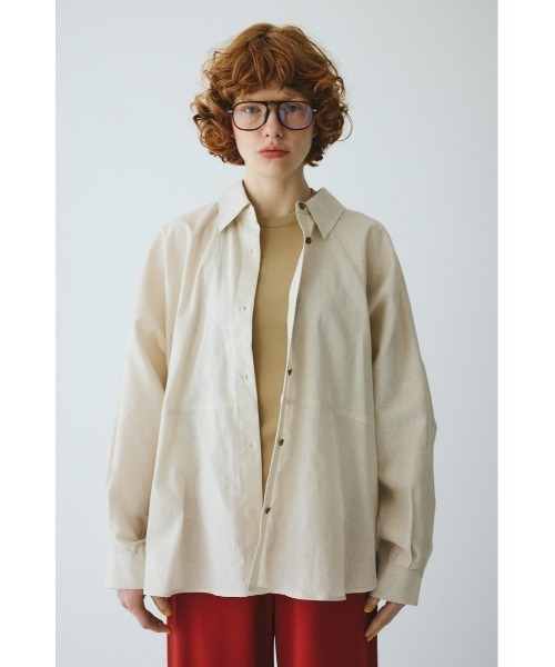HeRIN.CYE(ヘリンドットサイ)の「Back shirring shirt バックシャーリングシャツ(シャツ/ブラウス・レディース・ピンク/ライトベージュ/ブラック・FREE)」の2枚目の写真