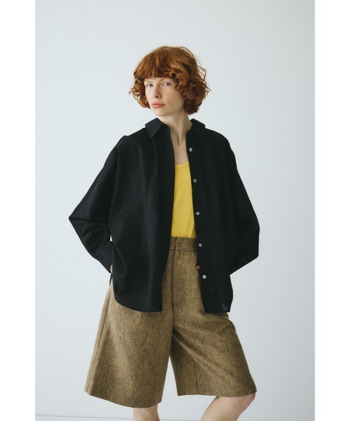 HeRIN.CYE(ヘリンドットサイ)の「Back shirring shirt バックシャーリングシャツ(シャツ/ブラウス・レディース・ピンク/ライトベージュ/ブラック・FREE)」の6枚目の写真