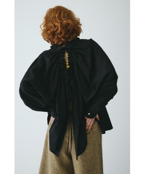 HeRIN.CYE(ヘリンドットサイ)の「Back shirring shirt バックシャーリングシャツ(シャツ/ブラウス・レディース・ピンク/ライトベージュ/ブラック・FREE)」の7枚目の写真