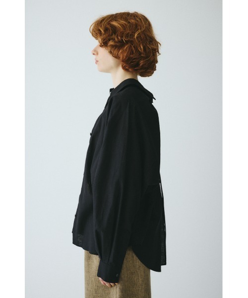 HeRIN.CYE(ヘリンドットサイ)の「Back shirring shirt バックシャーリングシャツ(シャツ/ブラウス・レディース・ピンク/ライトベージュ/ブラック・FREE)」の8枚目の写真