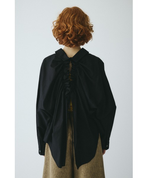 HeRIN.CYE(ヘリンドットサイ)の「Back shirring shirt バックシャーリングシャツ(シャツ/ブラウス・レディース・ピンク/ライトベージュ/ブラック・FREE)」の9枚目の写真