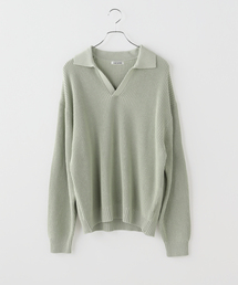 JOINT WORKS（ジョイントワークス）の「スリーブ パッチ スキッパーニット / Sleeve Patch Skipper Knit（ニット/セーター）」