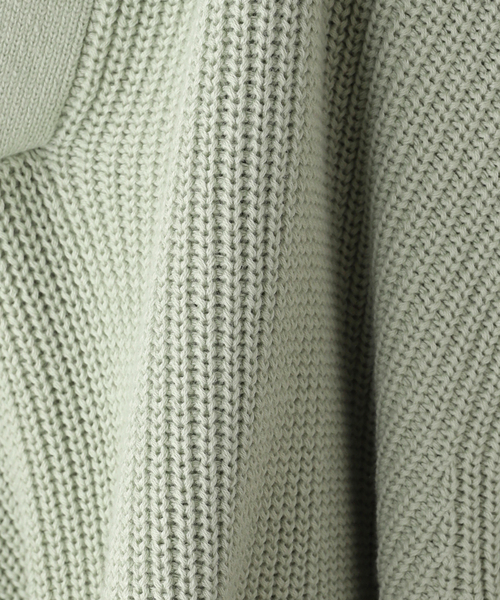 JOINT WORKS（ジョイントワークス）の「スリーブ パッチ スキッパーニット / Sleeve Patch Skipper Knit（ニット/セーター・メンズ・ピンク/グリーン・LARGE/MEDIUM）」の10枚目の写真