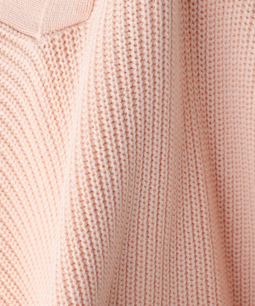 JOINT WORKS（ジョイントワークス）の「スリーブ パッチ スキッパーニット / Sleeve Patch Skipper Knit（ニット/セーター・メンズ・ピンク/グリーン・LARGE/MEDIUM）」の12枚目の写真
