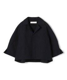 コットンダブルフェイス ショートジャケット