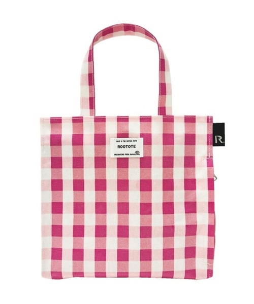 ROOTOTE(ルートート)の「SN.スクエア.ラミネートーQ(トートバッグ・レディース・ピンク・FREE)」の1枚目の写真