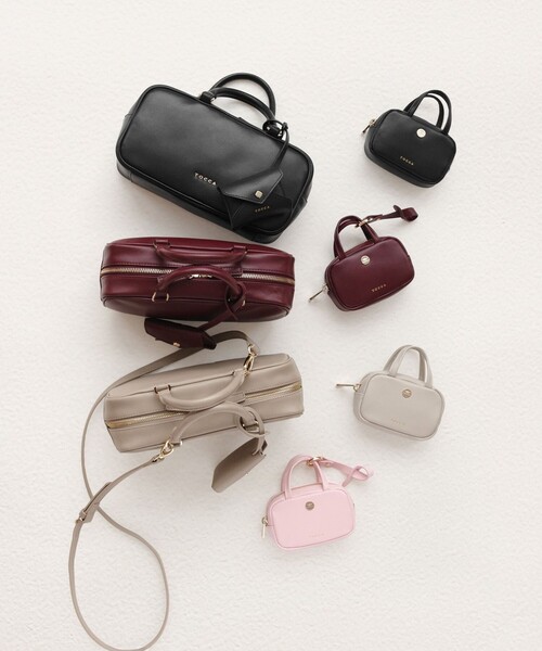 TOCCA(トッカ)の「CLAVIER LEATHER BOSTON BAG ボストンバッグ(ボストンバッグ・レディース・ベージュ系/レッド系/ブラック系・F)」の20枚目の写真