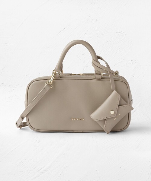 TOCCA(トッカ)の「CLAVIER LEATHER BOSTON BAG ボストンバッグ(ボストンバッグ・レディース・ベージュ系/レッド系/ブラック系・F)」の21枚目の写真
