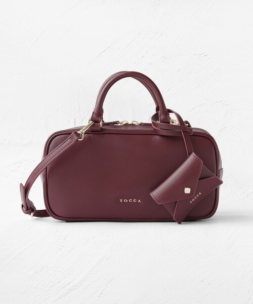TOCCA(トッカ)の「CLAVIER LEATHER BOSTON BAG ボストンバッグ(ボストンバッグ・レディース・ベージュ系/レッド系/ブラック系・F)」の22枚目の写真