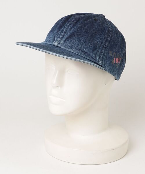 schott（ショット）の「ＳＣＨ－ＤＥＮＩＭ　６Ｐ　ＣＡＰ（キャップ・メンズ・ネイビー/ブラック・F）」の2枚目の写真