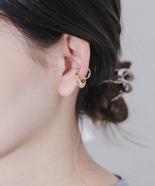 SMELLY（スメリー）の「2セットメタルイヤカフ（イヤーカフ・レディース・ゴールド・-）」の2枚目の写真