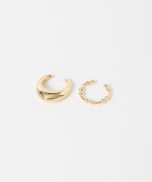 SMELLY（スメリー）の「2セットメタルイヤカフ（イヤーカフ・レディース・ゴールド・-）」の4枚目の写真