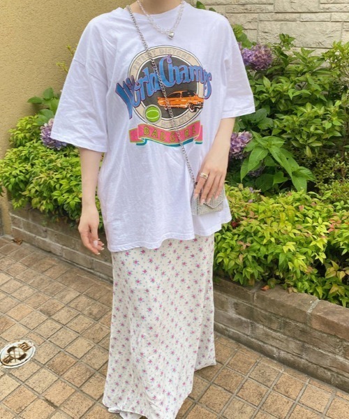 SOLLON.(ソルロン)の「小花柄フレアロングスカート(スカート・レディース・ピンク/ホワイト・FREE)」の17枚目の写真