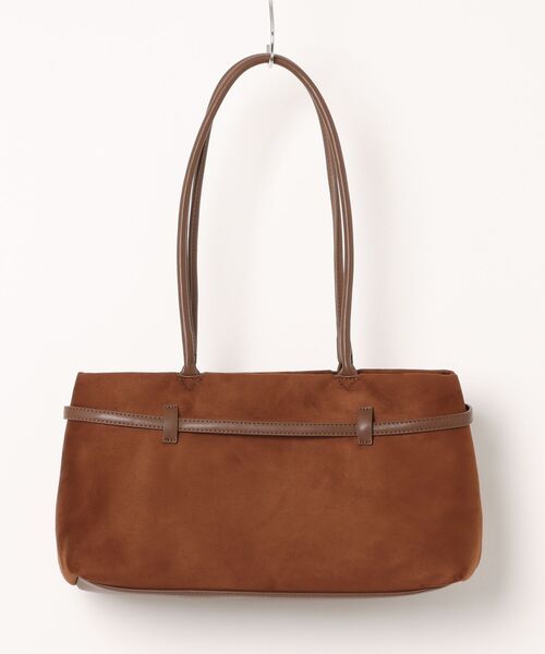 LAULEN(ローレン)の「suede touch belted shoulder bag /スエード調ベルト付きショルダーバッグ(ショルダーバッグ・レディース・キャメル・FREE)」の2枚目の写真