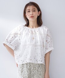【TORRAZZO DONNA】カットワークレーストップス