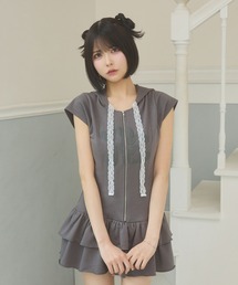 ハートジップニットブルゾン / heart zip knit blouson（ニット
