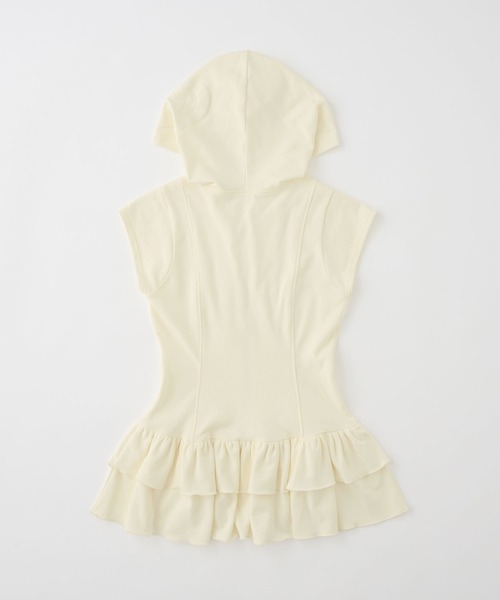 rumnel:(ルムネル)の「フーディーロゴミニワンピ / Hoodie Logo Mini One-piece(ワンピース・レディース・チャコール/アイボリー・FREE)」の12枚目の写真