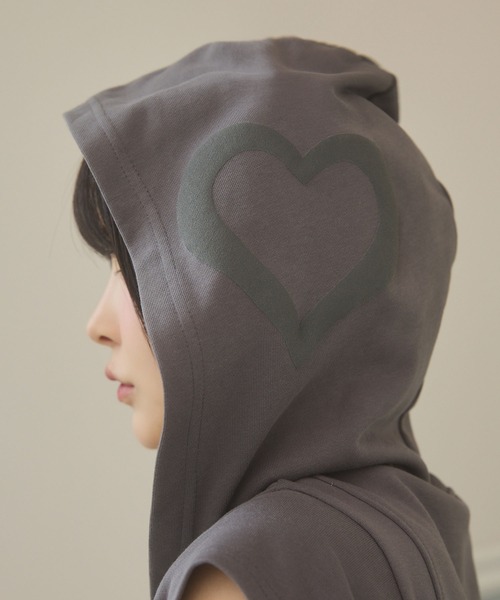 rumnel:(ルムネル)の「フーディーロゴミニワンピ / Hoodie Logo Mini One-piece(ワンピース・レディース・チャコール/アイボリー・FREE)」の22枚目の写真
