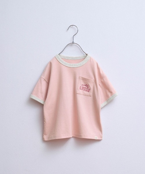 LYKKE(リッケ)の「乾燥機OKな半袖Tシャツ(Tシャツ/カットソー・キッズ・ライトブルー/アイボリー/レッド系その他/ピンク/イエロー/チャコール・90/100/110/120/130/80)」の8枚目の写真