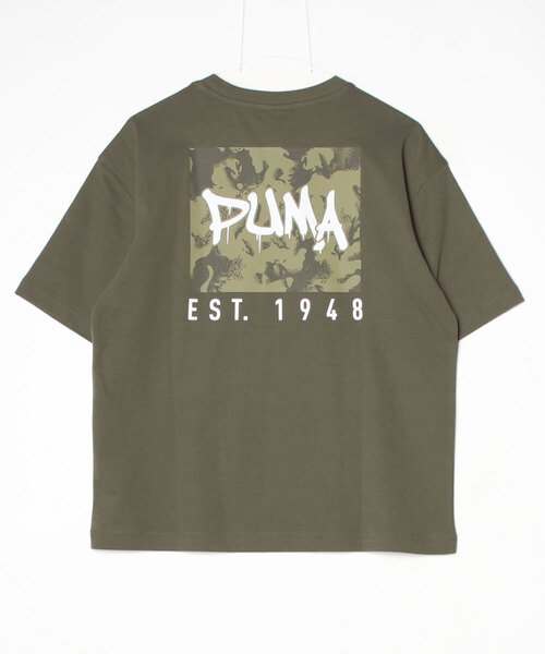 PUMA（プーマ）の「プーマ PUMA ESS ELEVATED MX SS カモ BK PT Tシャツ（Tシャツ/カットソー・メンズ・カーキ/ブラック/グレー/ホワイト・S/M/L/LL/3L）」の5枚目の写真