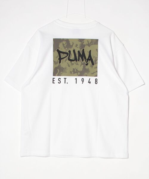 PUMA（プーマ）の「プーマ PUMA ESS ELEVATED MX SS カモ BK PT Tシャツ（Tシャツ/カットソー・メンズ・カーキ/ブラック/グレー/ホワイト・S/M/L/LL/3L）」の6枚目の写真