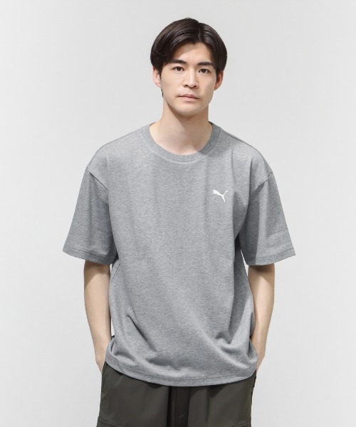 PUMA（プーマ）の「プーマ PUMA ESS ELEVATED MX SS カモ BK PT Tシャツ（Tシャツ/カットソー・メンズ・カーキ/ブラック/グレー/ホワイト・S/M/L/LL/3L）」の4枚目の写真