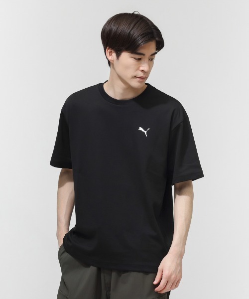 PUMA（プーマ）の「プーマ PUMA ESS ELEVATED MX SS カモ BK PT Tシャツ（Tシャツ/カットソー・メンズ・カーキ/ブラック/グレー/ホワイト・S/M/L/LL/3L）」の3枚目の写真