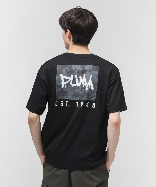 PUMA（プーマ）の「プーマ PUMA ESS ELEVATED MX SS カモ BK PT Tシャツ（Tシャツ/カットソー・メンズ・カーキ/ブラック/グレー/ホワイト・S/M/L/LL/3L）」の11枚目の写真