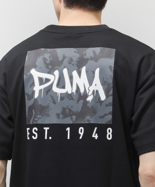PUMA（プーマ）の「プーマ PUMA ESS ELEVATED MX SS カモ BK PT Tシャツ（Tシャツ/カットソー・メンズ・カーキ/ブラック/グレー/ホワイト・S/M/L/LL/3L）」の14枚目の写真