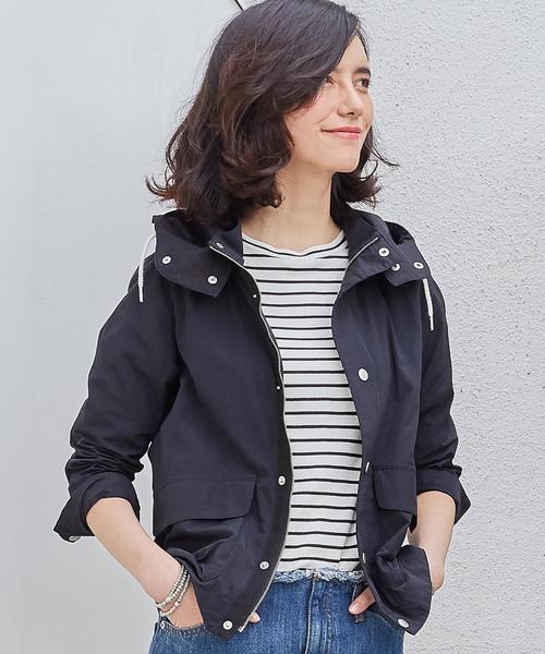 green label relaxing（グリーンレーベルリラクシング）の「[WEB限定]CB N 2WAY デッキパーカー ◆（ブルゾン・レディース・ブラック/オリーブ/ネイビー・36/44/40/42/38）」の2枚目の写真