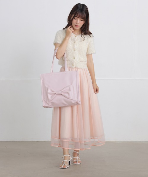 ALTROSE(アルトローズ)の「【A4対応】トート リボンキャリーオン キルティング 推し活(トートバッグ・レディース・グレー/ピンク/ブラック・FREE)」の15枚目の写真