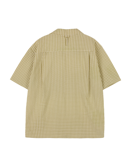 YALE（イェール）の「シアサッカー チェック オープンカラーシャツ_ベージュ（シャツ/ブラウス・レディース・その他・SMALL/MEDIUM/LARGE/X-LARGE）」の3枚目の写真