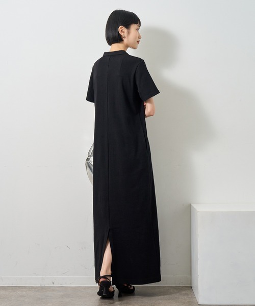 NOGLE（ノグル）の「【NOGLE/ノグル】ポロロングワンピース/ポケット付き（ワンピース・レディース・ネイビー×ホワイト/ブラック×ブラック/ブラック×ホワイト・S/M）」の13枚目の写真