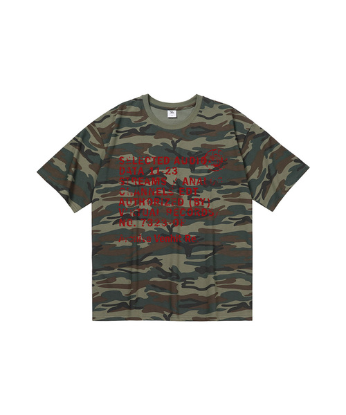 VENHIT(ベンヒット)の「DATA11-23 カモ 半袖Tシャツ(Tシャツ/カットソー・レディース・グレー/グリーン・SMALL/MEDIUM/LARGE/X-LARGE)」の2枚目の写真