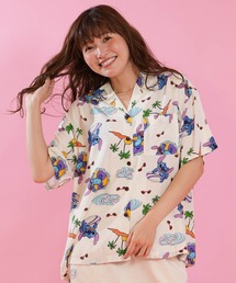 ANTIBAL/アンティバル レディース 半袖 シャツ 総柄 スティッチコラボ 263AN2SH090