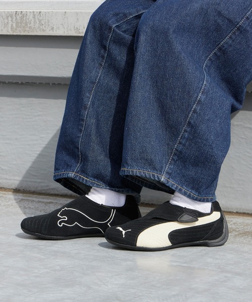 PUMA(プーマ)の「PUMA/プーマ SLIPCAT スピードキャット スニーカー レディース ブランドロゴ ロープロファイルスニーカー 秋 秋服 2026年秋冬(スニーカー・レディース・ブラック/アイボリー・23/23.5/24/24.5/25)」の2枚目の写真